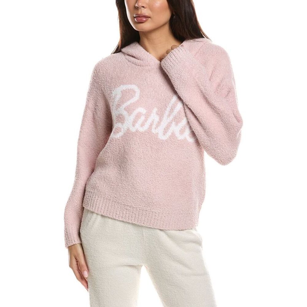 Barefoot Dreams Womens Cozychic Barbie Hoodie, Pink